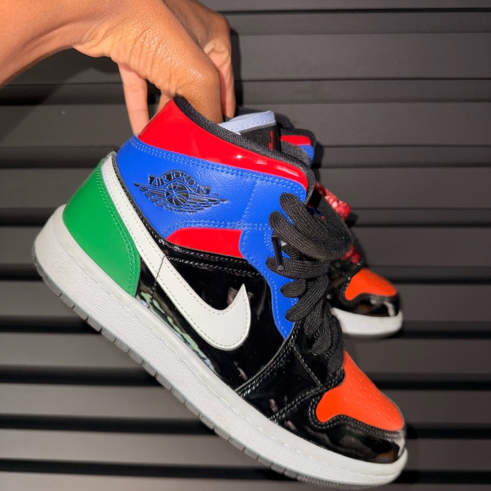 Jordan Kids' Red, Blue, Green, and Orange Sneakers